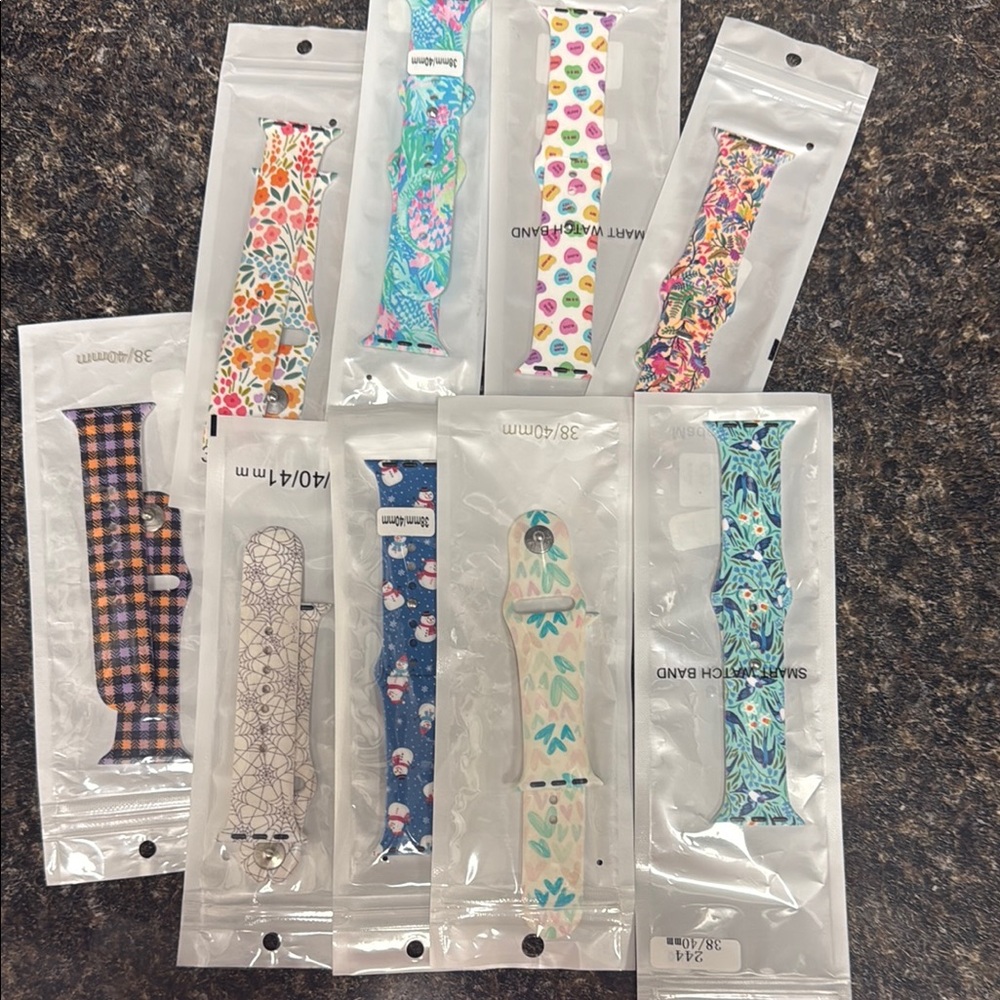 Apple Watches 9 total seasonal watch bands- Multicolor size 38/40mm